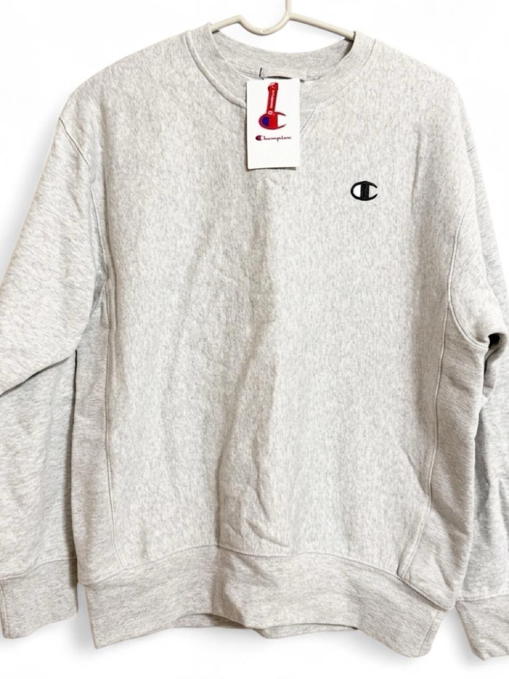 Champion Womens Streetwear NWT Fleece Grey Crewneck Sweatshirt Size S - Picture 4 of 5